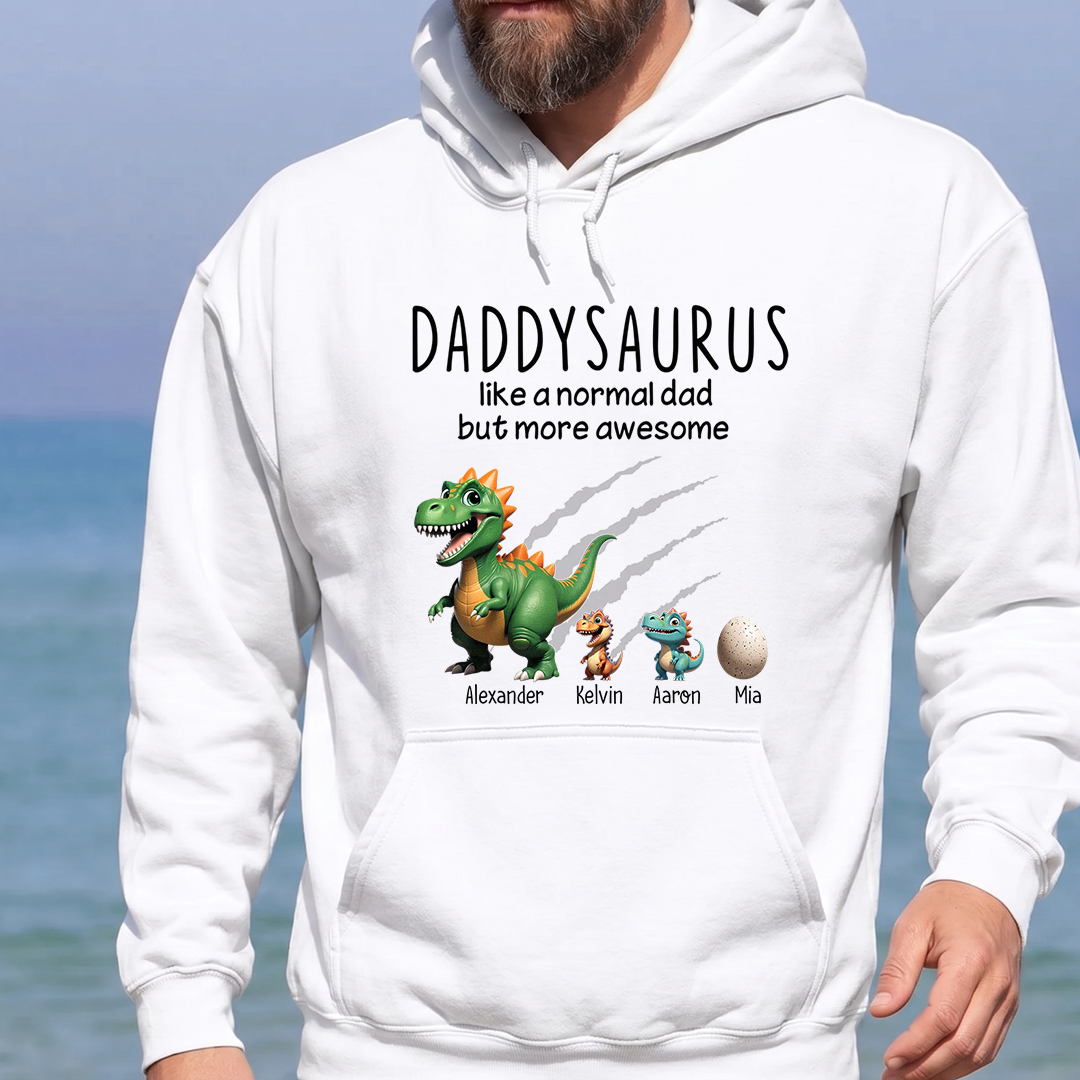 VPST07 Grandpasaurus And Kids Dinosaurs - Personalized Custom T-shirt Hoodie