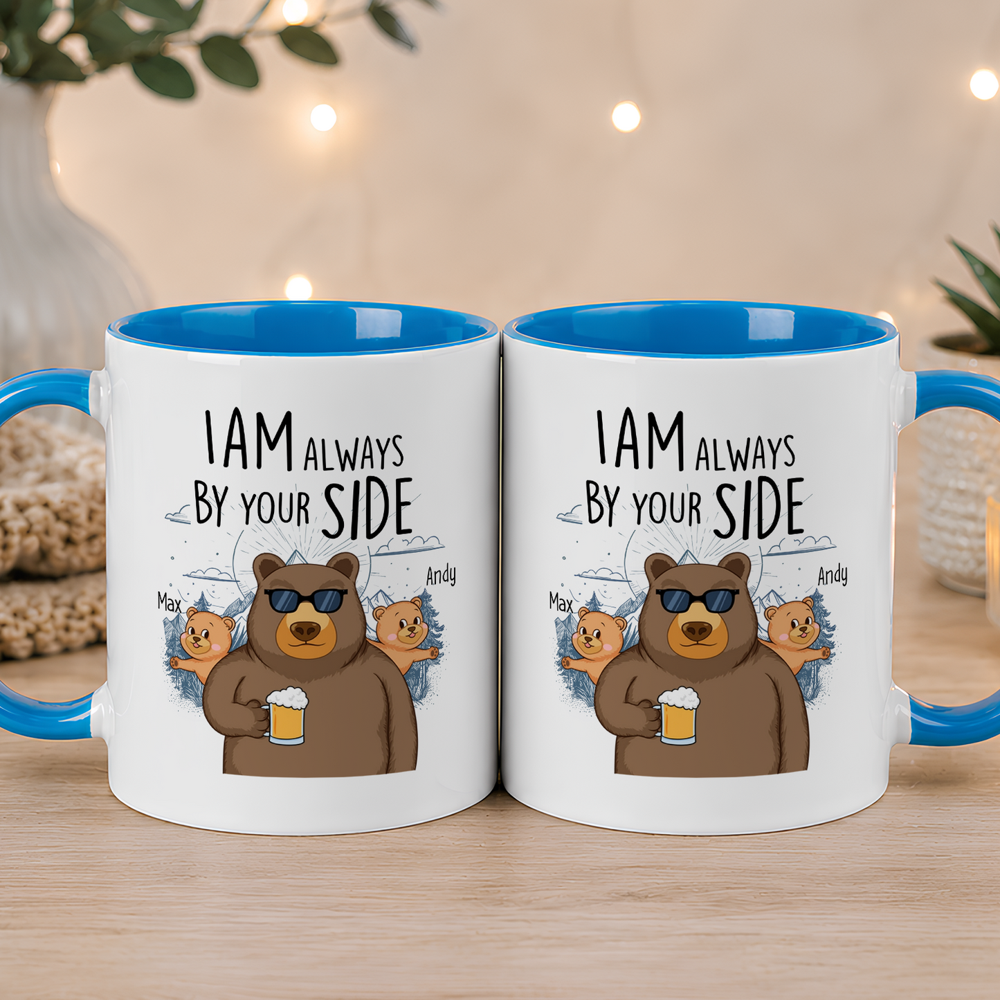 VPST51 I Am Always By Your Side - Personalized White Mug Accent Mug