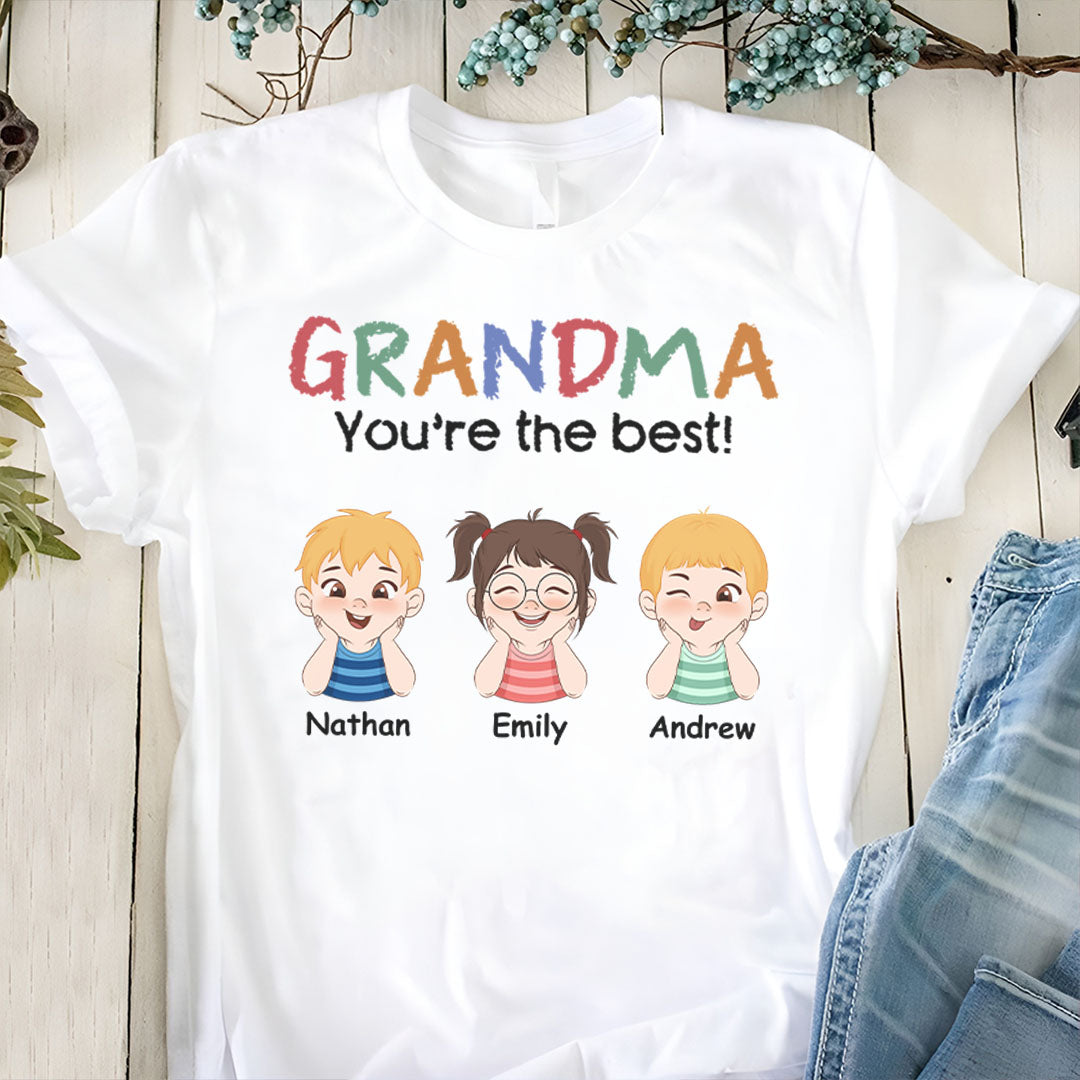 PST194 Mom Dad You're The Best - Personalized T-shirt Hoodie