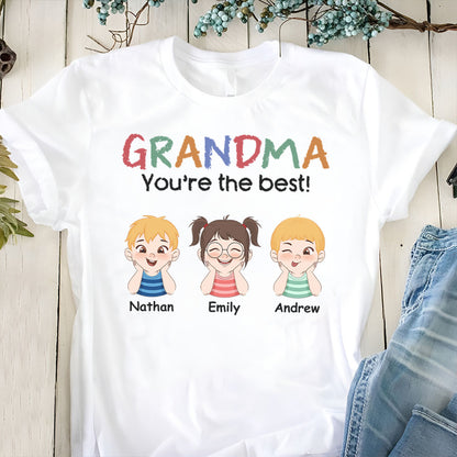 PST194 Mom Dad You're The Best - Personalized T-shirt Hoodie
