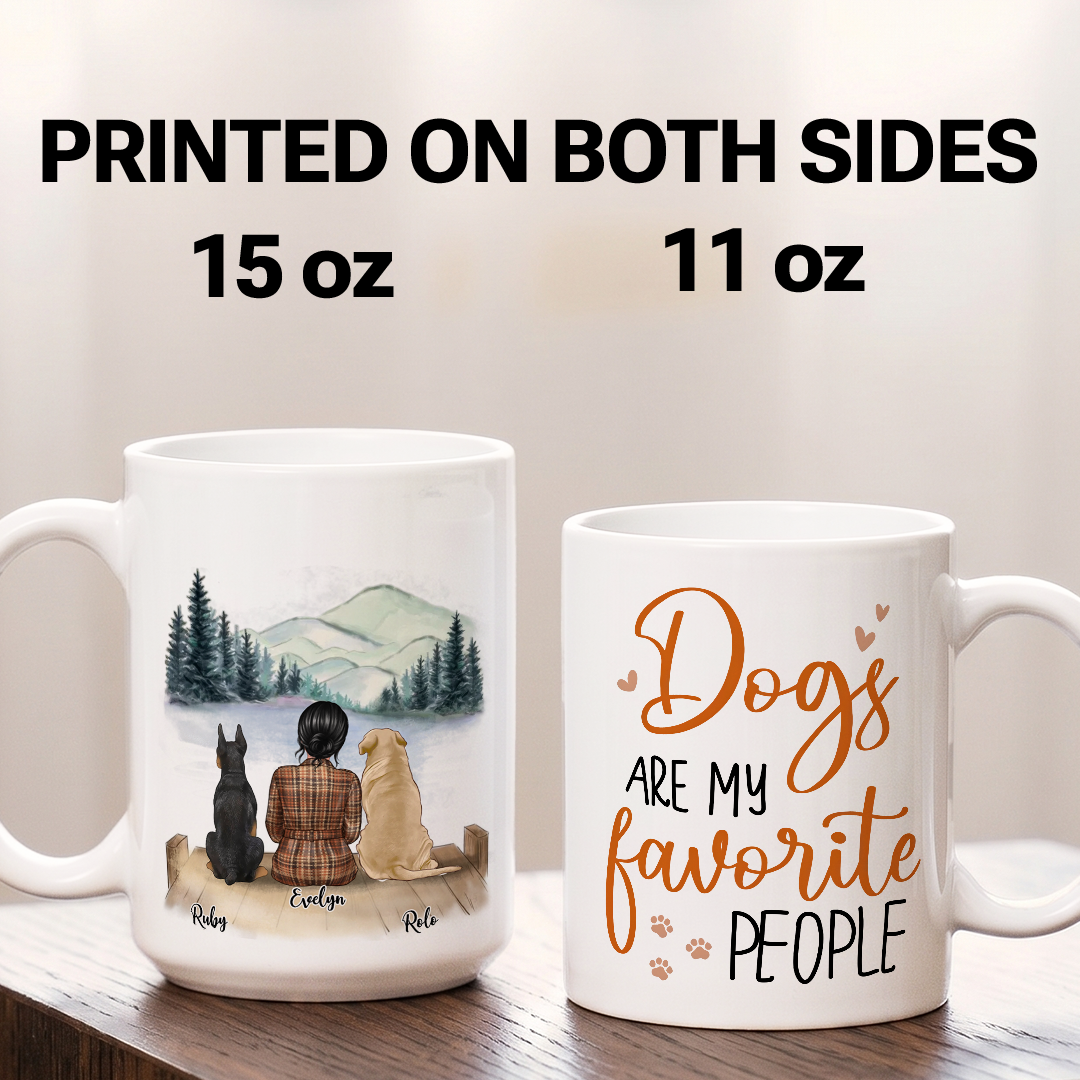 MPST20 Fur Mama Dog Lover - Personalized White Mug Accent Mug