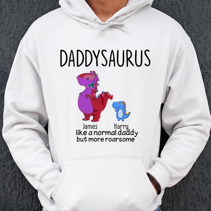 VPST08 Grandpasaurus And Kids Funny - Personalized Custom T-shirt Hoodie