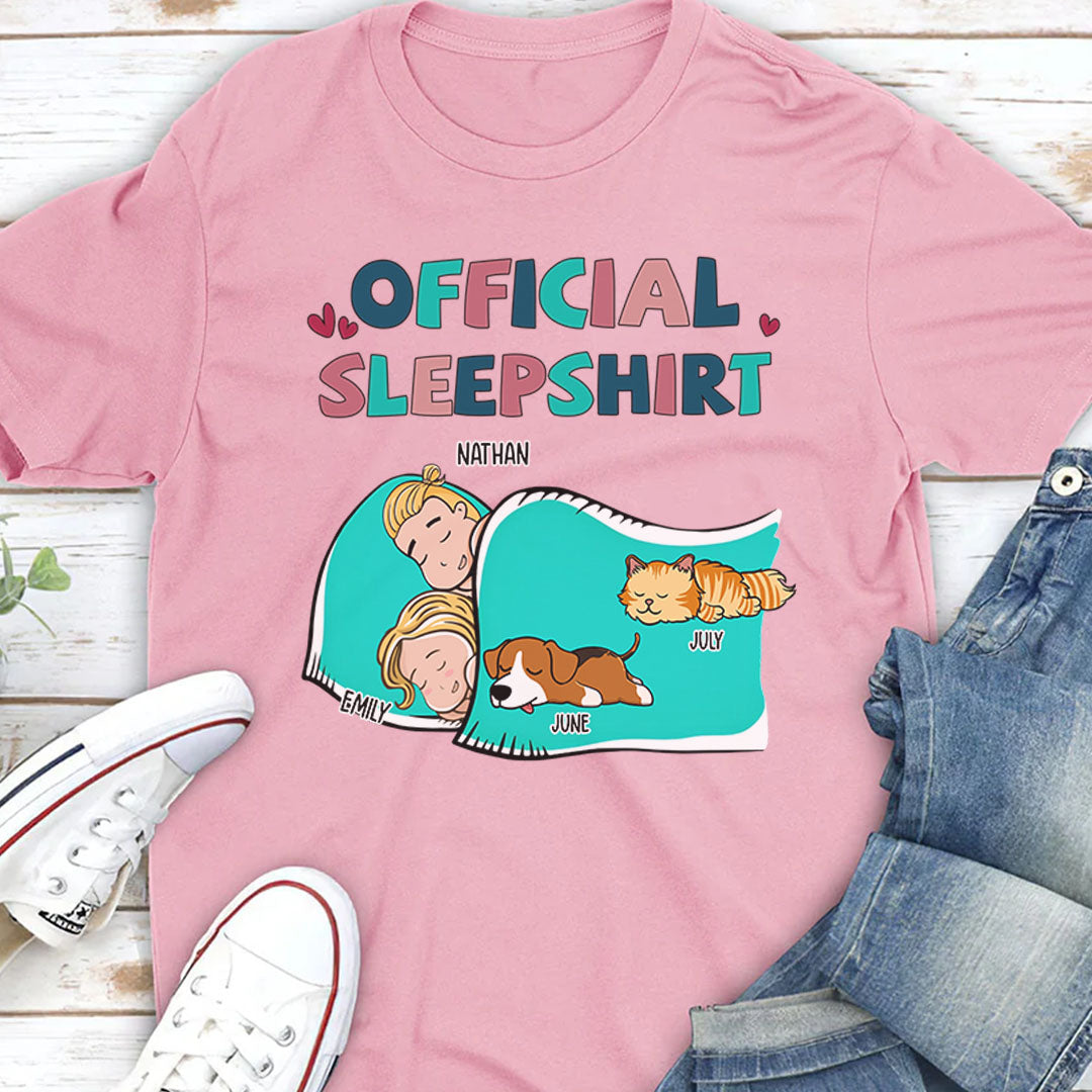 PSTPA09 Official Sleepshirt Couple - Personalized Custom T-shirt Hoodie