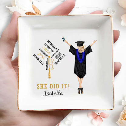 PSD08 She He Did It - Personalized Custom Jewelry Dish