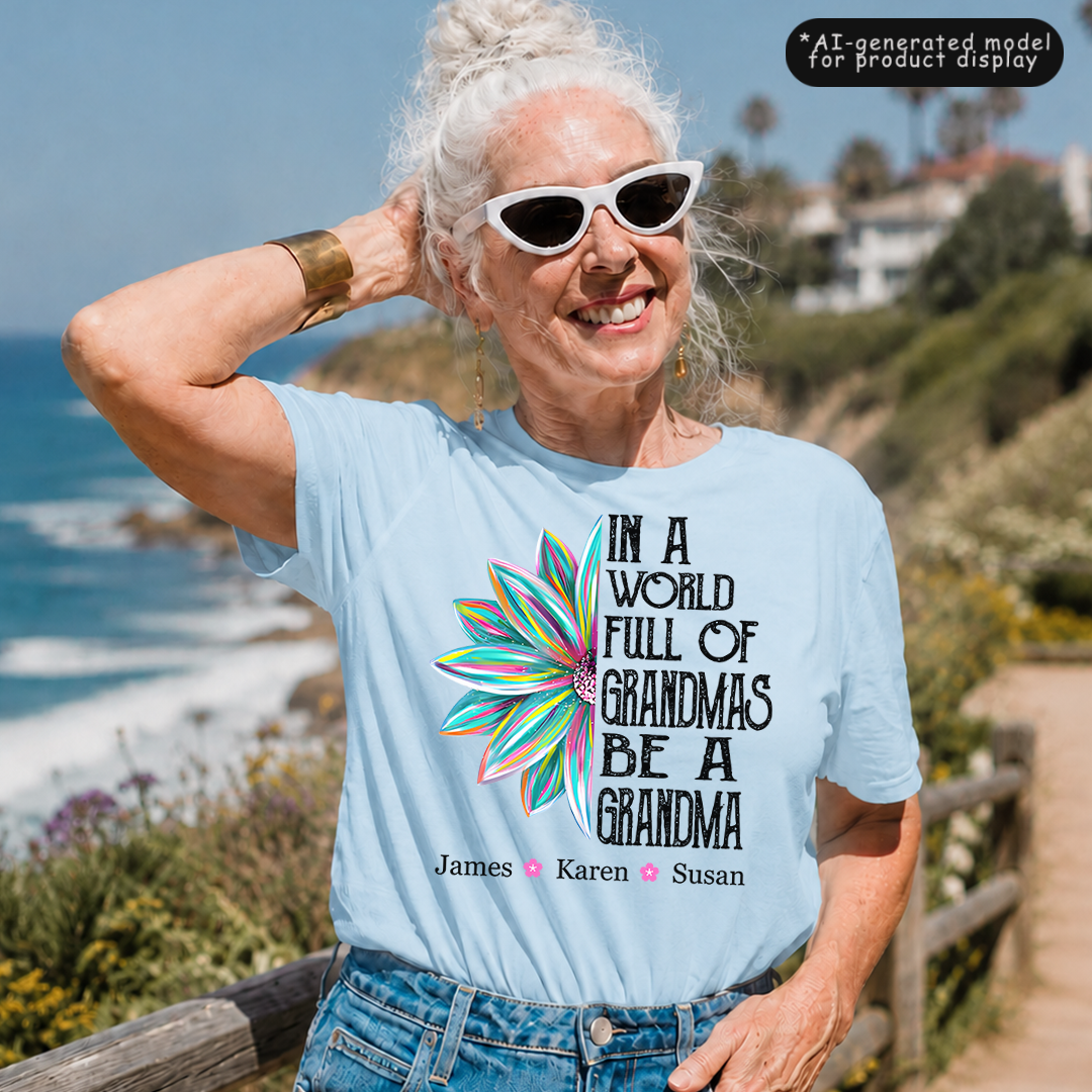 VPST45 In A World Full Of Grandmas Be A Mimi - Personalized T-shirt Hoodie