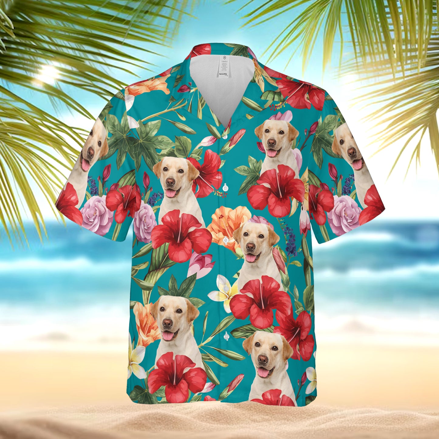 PSH14 Personalized Photo Upload Cat Dog Lover - Custom Hawaiian Shirt