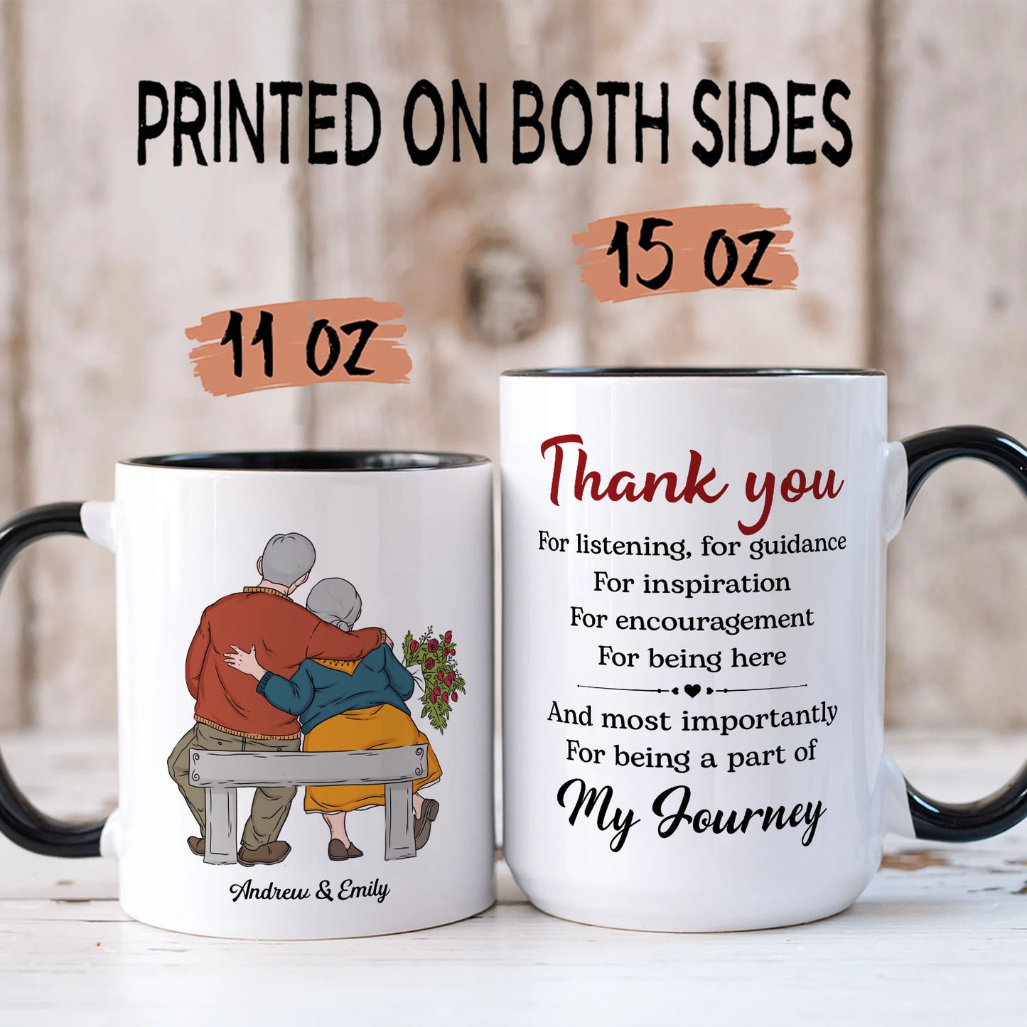 PST99 Thank You For Being A Part Of My Journey - White Mug Accent Mug