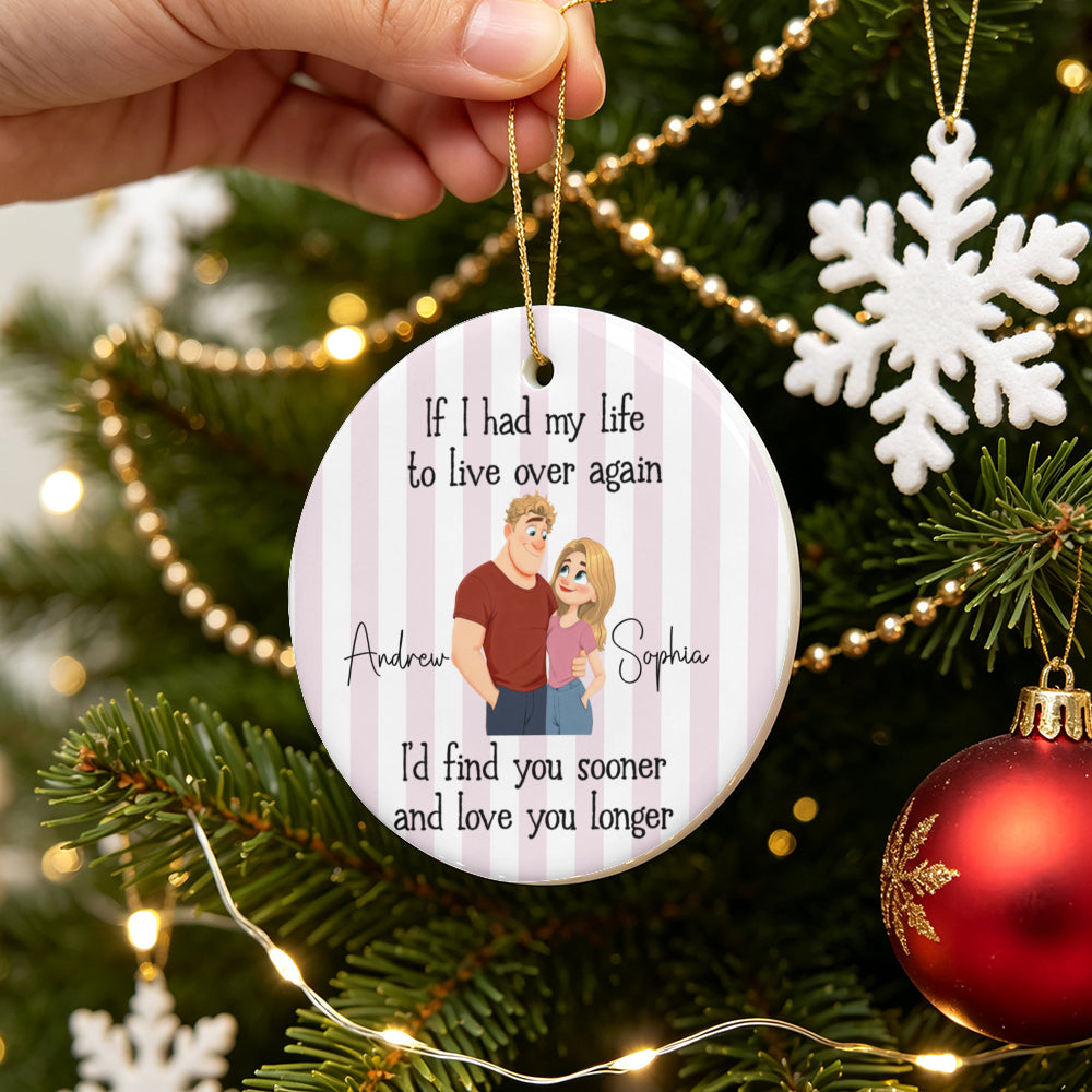 UPST182 I'm Not Spoiled My Husband Just Loves Me - Personalized Glass Ceramic Ornament