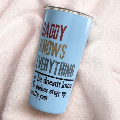 PST211 Knows Everything - Personalized Custom Tumbler Drinkware