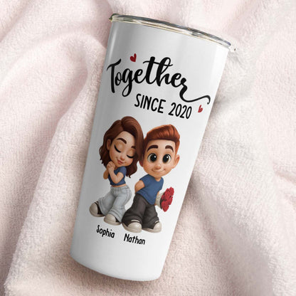 PST98 Couple Together Rose - Personalized Custom Tumbler