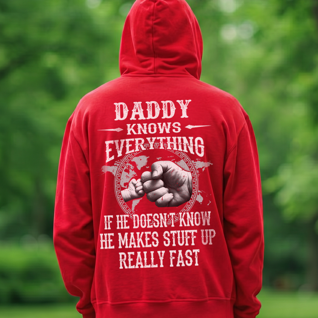 VPST19 Grandpa Knows Everything - Personalized T-shirt Hoodie