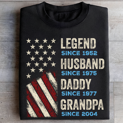 VPST27 Legend Husband Daddy Grandpa - Personalized T-shirt Hoodie