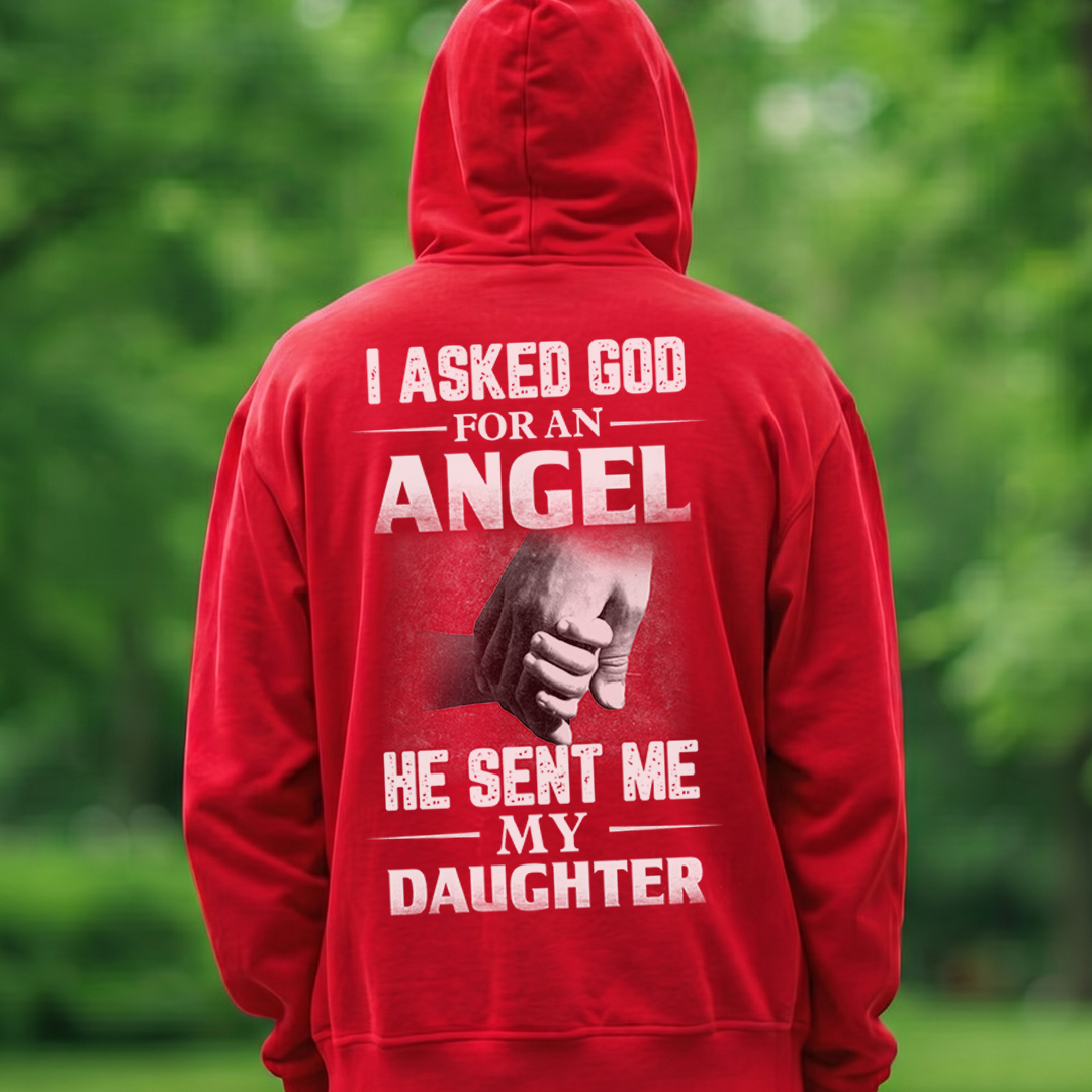 VPST20 I Asked God For An Angel, He Sent Me My Granddaughter - Personalized T-shirt Hoodie