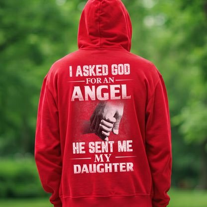 VPST20 I Asked God For An Angel, He Sent Me My Granddaughter - Personalized T-shirt Hoodie