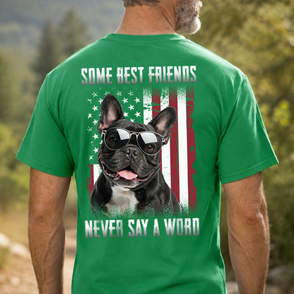 VPST64 Some Best Friends Never Say A Word - Personalized Back T-shirt Hoodie