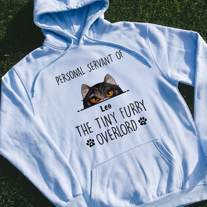 MPST08 Personal Servant Of The Tiny Furry Overlords - Personalized T-shirt Hoodie