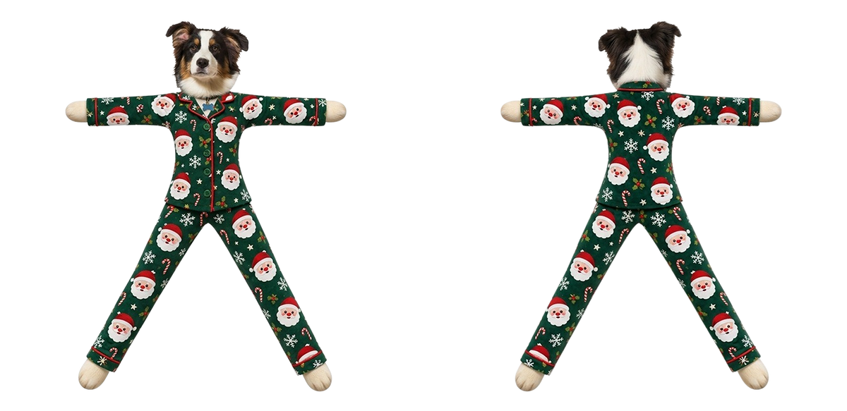 PST261 Merry Christmas Funny Pajamas - Personalized Poseable Plush Doll