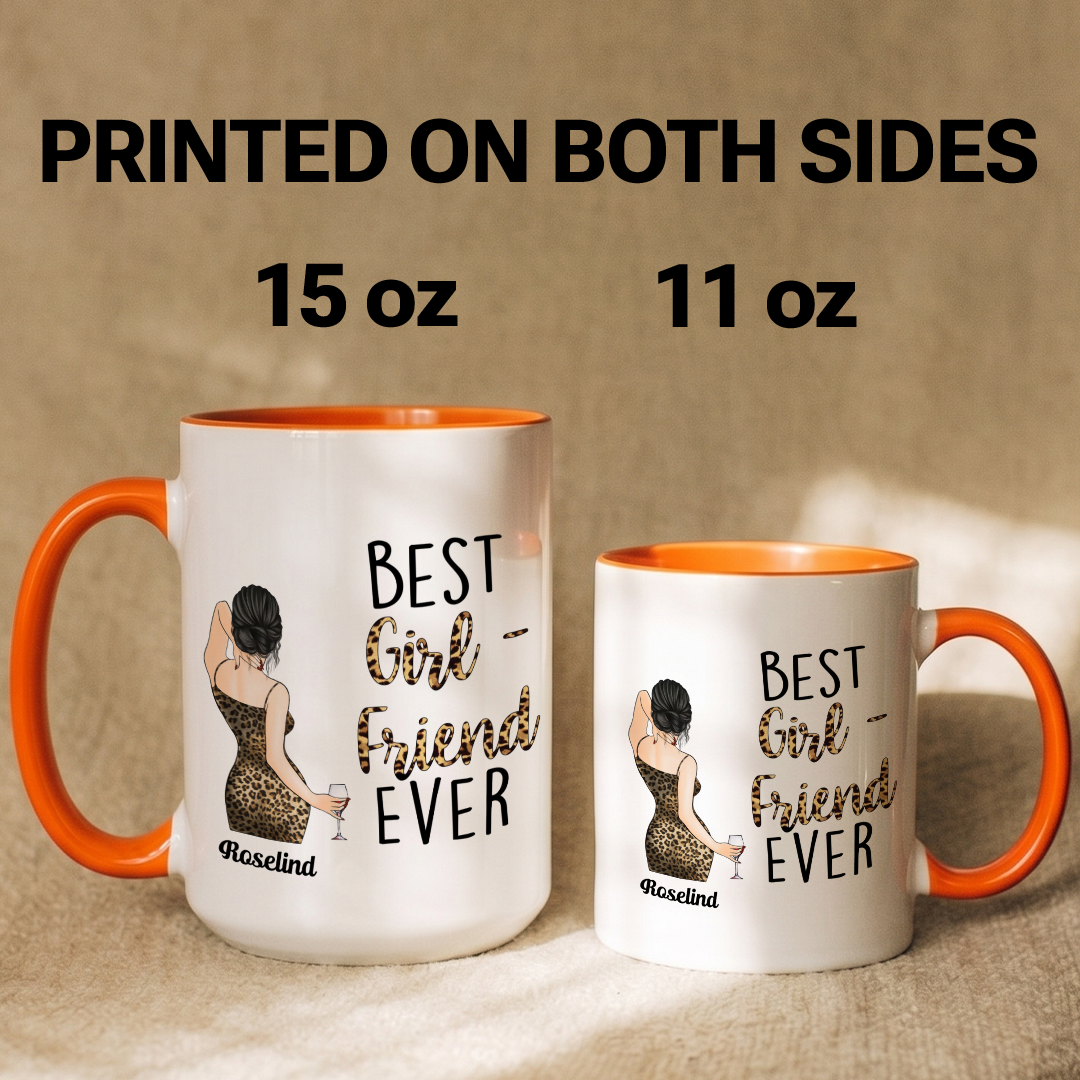 MPST05 Best Wife Ever Leopard Pattern - Personalized White Mug Accent Mug