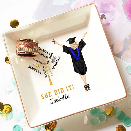 PSD08 She He Did It - Personalized Custom Jewelry Dish