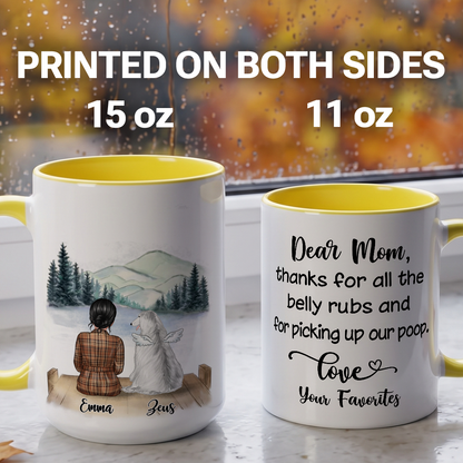 MPST20 Fur Mama Dog Lover - Personalized White Mug Accent Mug