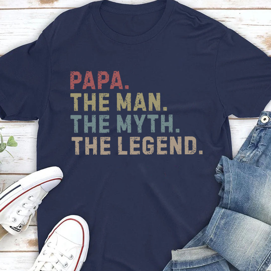 PST209 Dad The Man The Myth The Legend - Personalized Custom T-shirt Hoodie