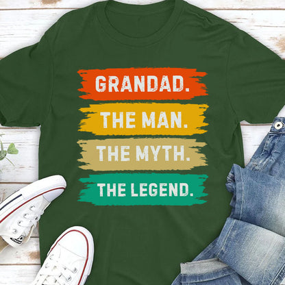 PST215 Dad The Man The Myth The Legend - Personalized Custom T-shirt Hoodie