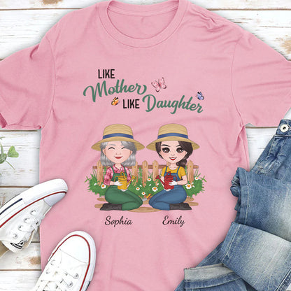 PST193 Like Mother Like Daughter Garden - Personalized T-shirt Hoodie