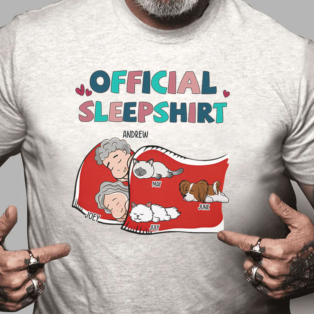 PSTPA09 Official Sleepshirt Couple - Personalized Custom T-shirt Hoodie