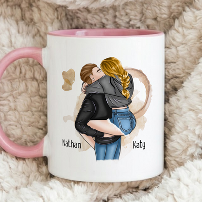 VPST35 I Like You How I Like My Coffee - Personalized White Mug Accent Mug