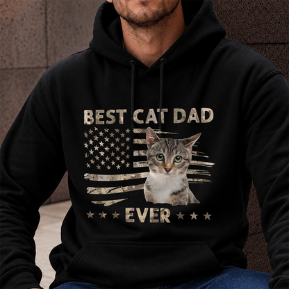 VPST31 Best Dog Cat Fur Dad Ever - Personalized T-shirt Hoodie
