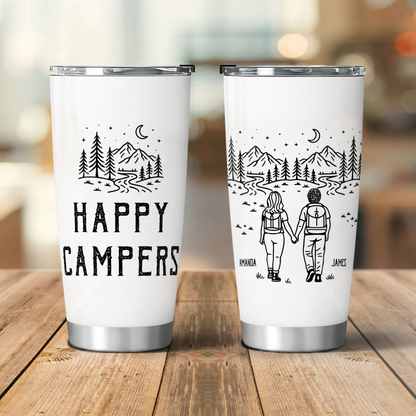 UPST81 Adventure Is Better When We're Lost Together - Personalized Custom Tumbler