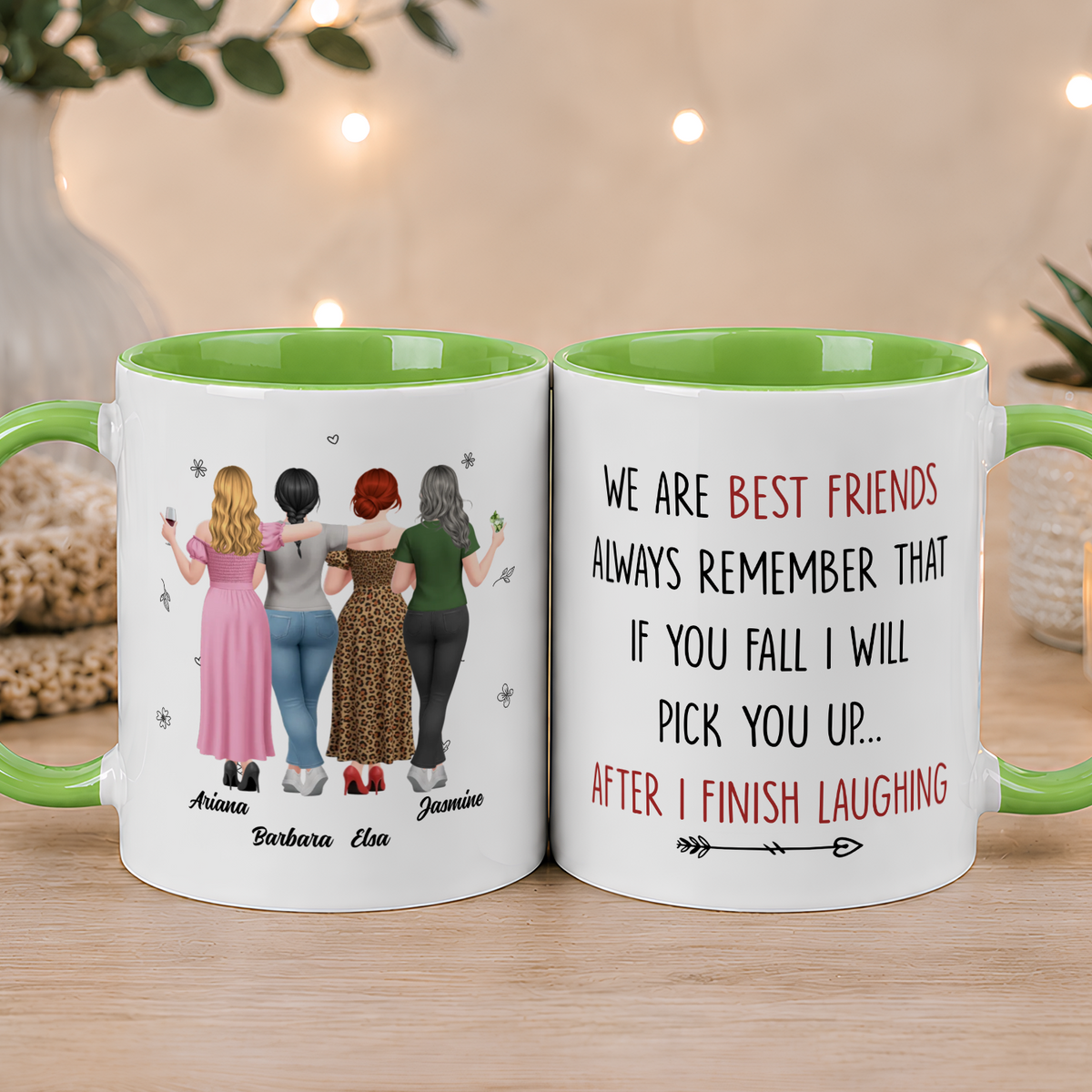 VPST79 I Will Pick You Up After I Finish Laughing - Personalized White Mug Accent Mug