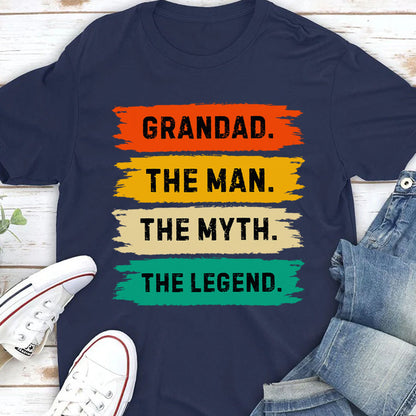 PST214 Dad The Man The Myth The Legend - Personalized Custom T-shirt Hoodie