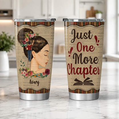 APST10 Just A Girl Who Loves Books - Personalized Custom Tumbler