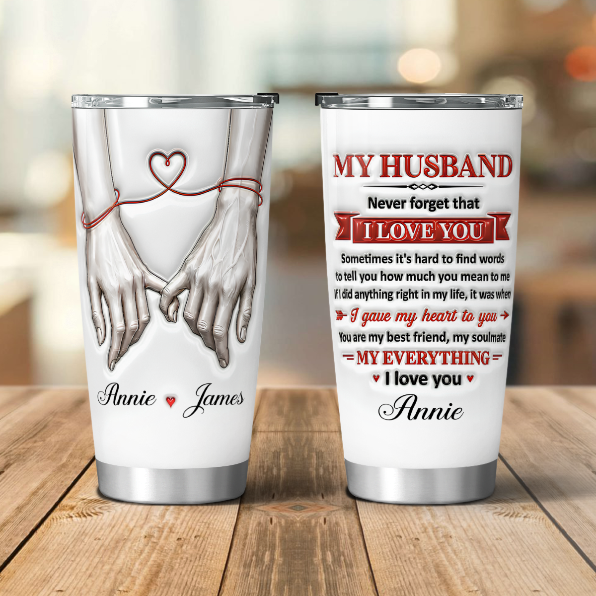 VPST50 Never Forget That I Love You - Personalized Custom Tumbler