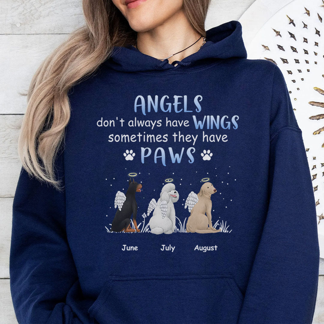 PST97 Angels Don't Always Have Wings - Personalized Custom T-shirt Hoodie