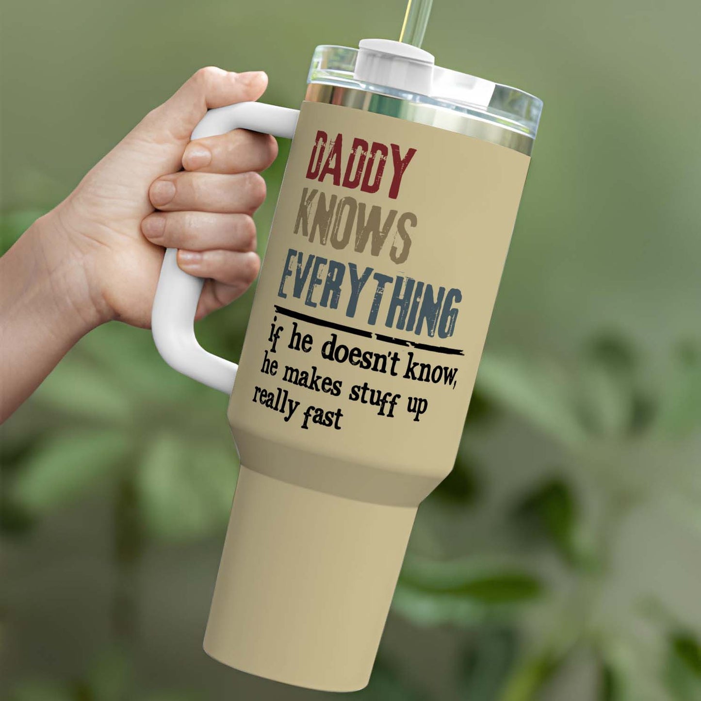 PST211 Knows Everything - Personalized Custom Tumbler Drinkware