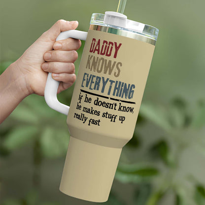 PST211 Knows Everything - Personalized Custom Tumbler Drinkware