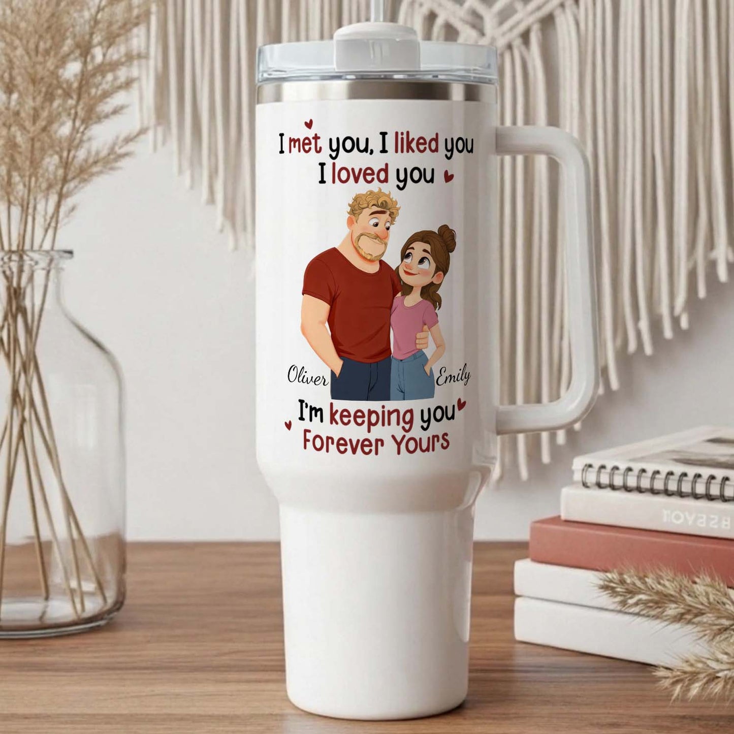 PST170 I Met You I Liked You I Love You - Personalized Custom Tumbler