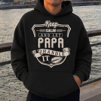 PST221 Keep Calm And Let Dad Handle It - Personalized Custom T-shirt Hoodie