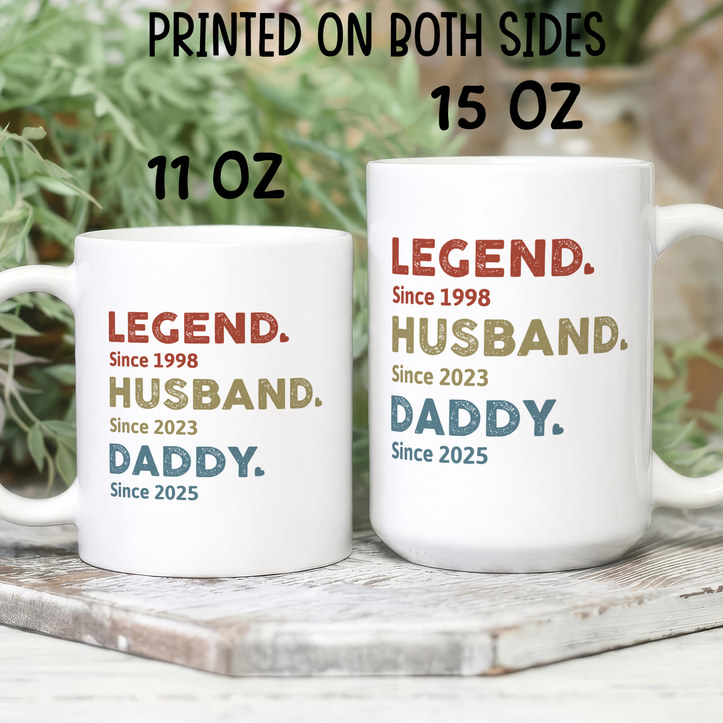 VPST09 Legend Husband Dad Grandad - Personalized Mug