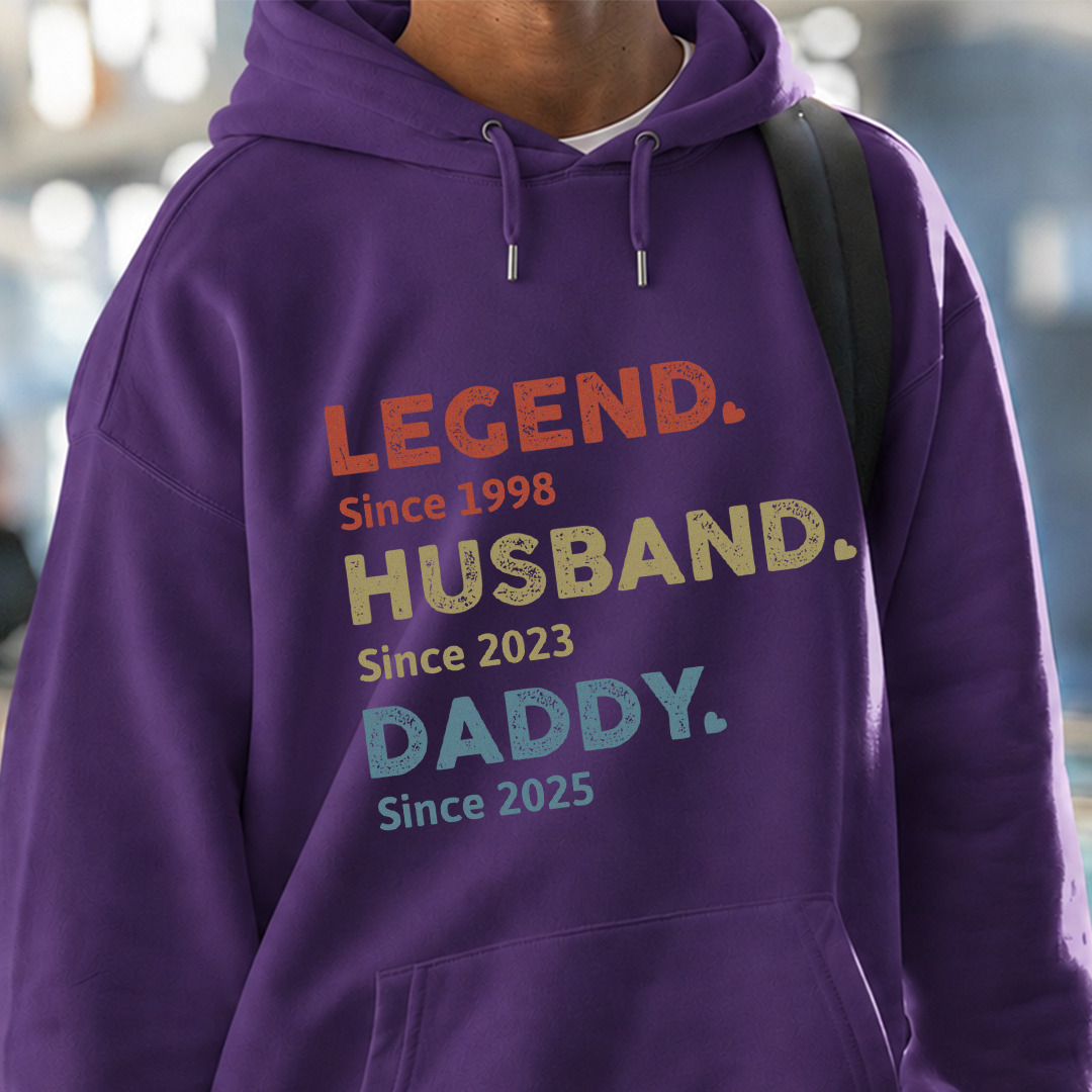 VPST09 Legend Husband Dad Grandad - Personalized Custom T-shirt Hoodie