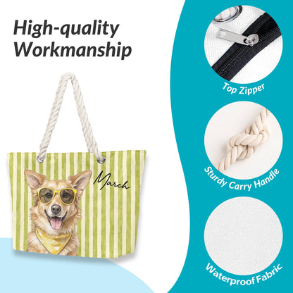 PST236 Photo Upload Pet's Lover - Personalized Beach Bag