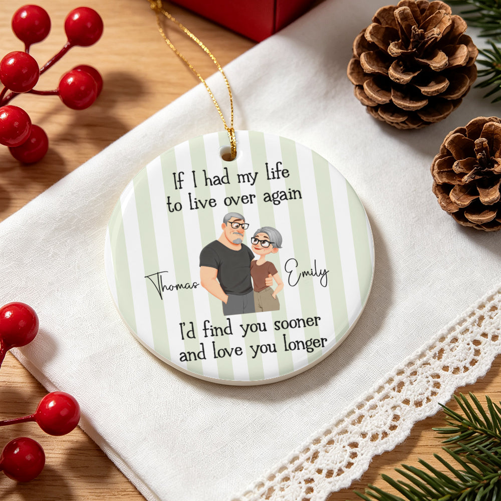 UPST182 I'm Not Spoiled My Husband Just Loves Me - Personalized Glass Ceramic Ornament