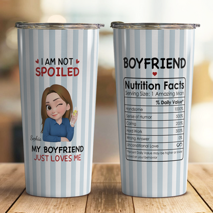VPST70 I'm Not Spoiled My Husband Just Loves Me - Personalized Custom Tumbler
