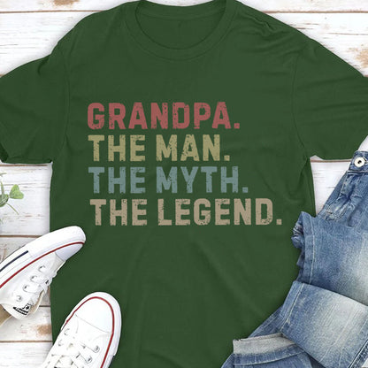 PST209 Dad The Man The Myth The Legend - Personalized Custom T-shirt Hoodie