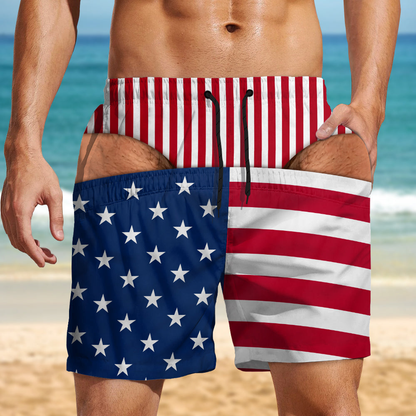 PST237 Funny Beach Short For Man - Personalized Custom Beach Short