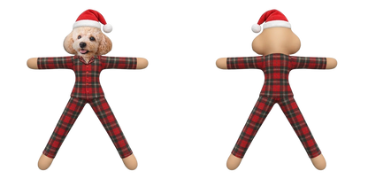 PST261 Merry Christmas Funny Pajamas - Personalized Poseable Plush Doll