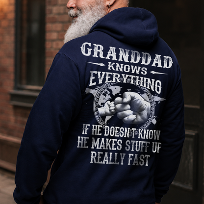 VPST19 Grandpa Knows Everything - Personalized T-shirt Hoodie