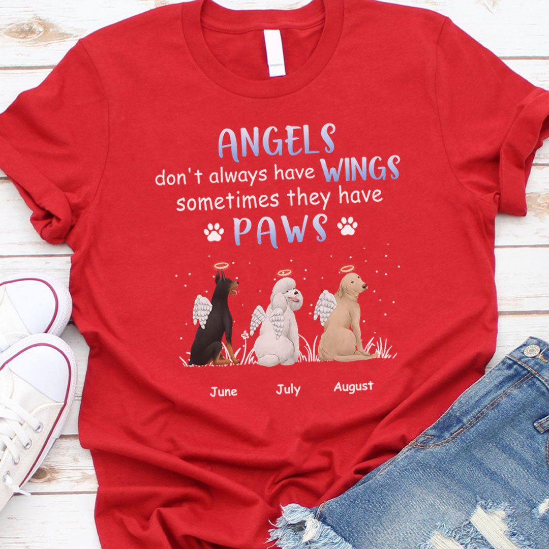 PST97 Angels Don't Always Have Wings - Personalized Custom T-shirt Hoodie